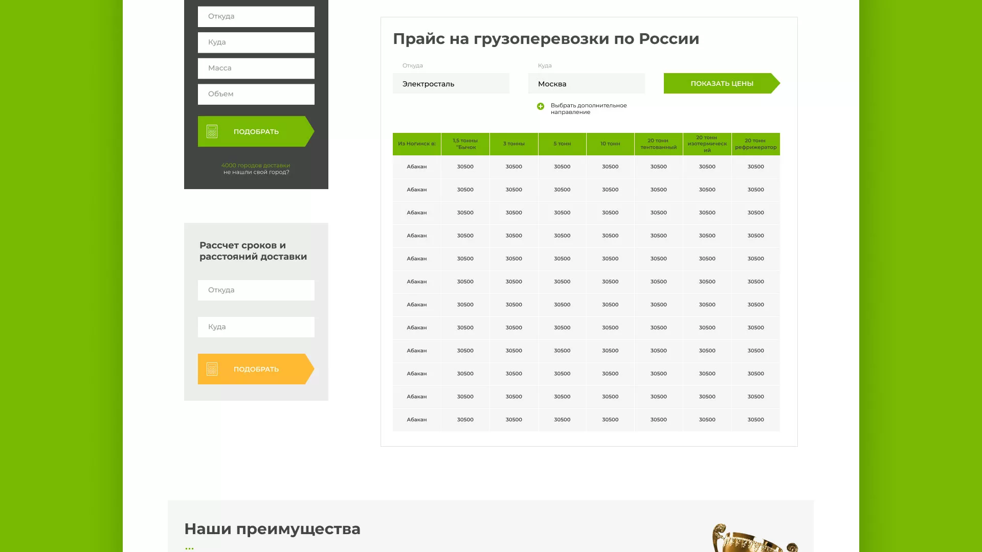 Разработка логотипа и сайта компании «Инком-Логистика» в Белом
