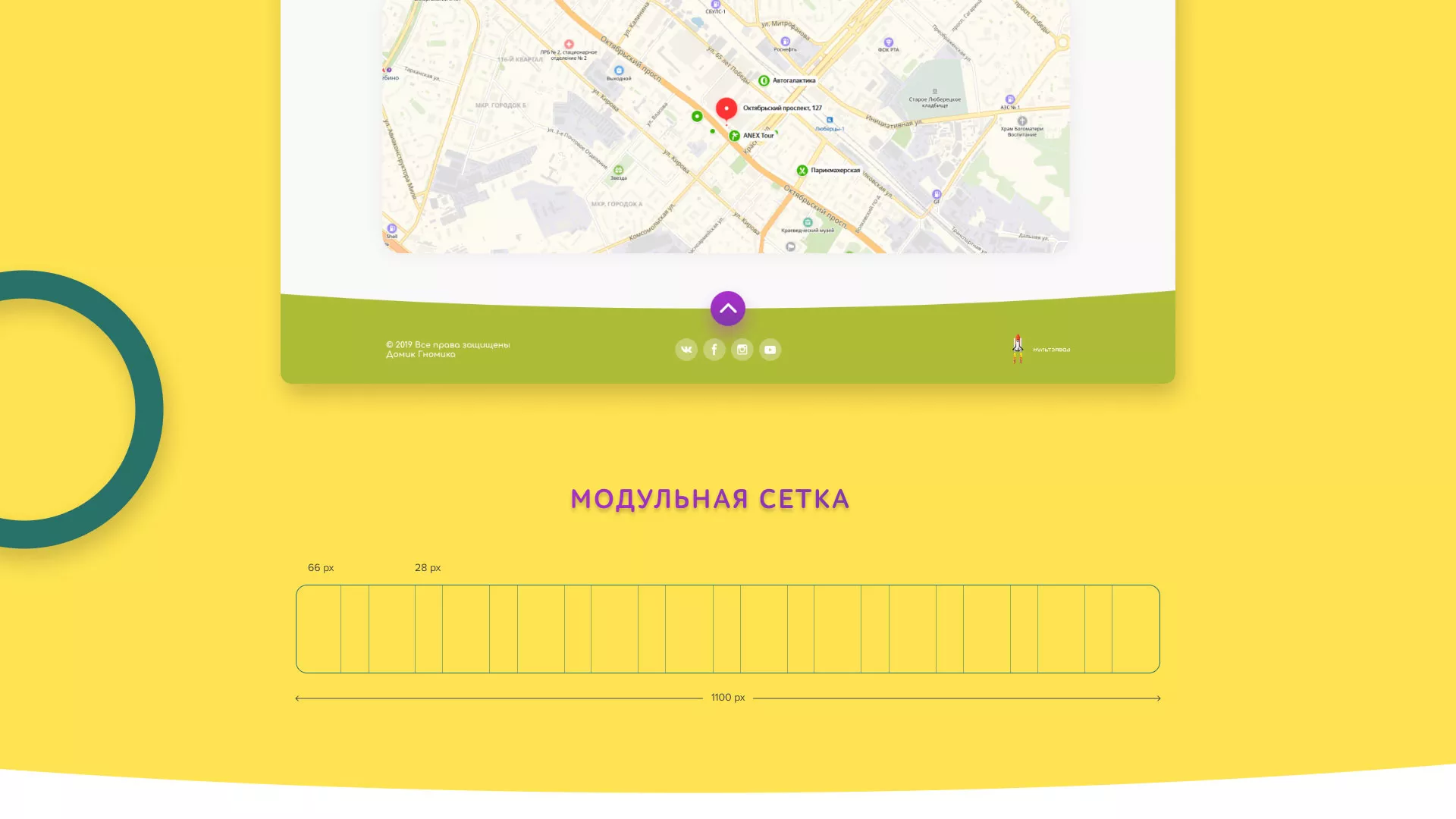 Разработка сайта детского активити-клуба «Домик гномика» в Белом